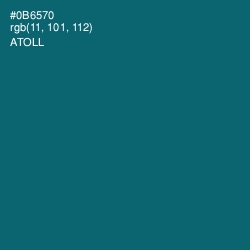 #0B6570 - Atoll Color Image