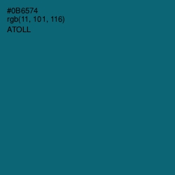 #0B6574 - Atoll Color Image