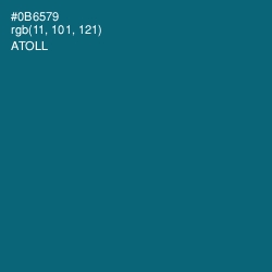 #0B6579 - Atoll Color Image