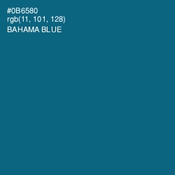 #0B6580 - Bahama Blue Color Image