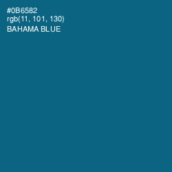 #0B6582 - Bahama Blue Color Image