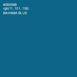 #0B6588 - Bahama Blue Color Image