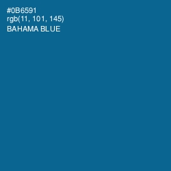 #0B6591 - Bahama Blue Color Image