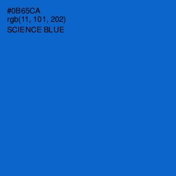 #0B65CA - Science Blue Color Image