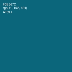 #0B667C - Atoll Color Image