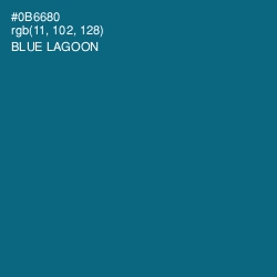 #0B6680 - Blue Lagoon Color Image