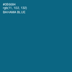 #0B6684 - Bahama Blue Color Image