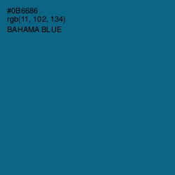 #0B6686 - Bahama Blue Color Image