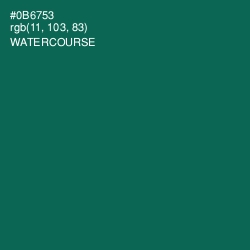 #0B6753 - Watercourse Color Image