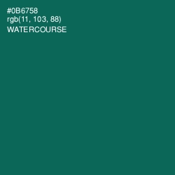 #0B6758 - Watercourse Color Image