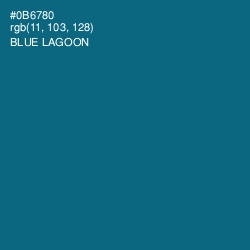 #0B6780 - Blue Lagoon Color Image