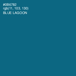 #0B6782 - Blue Lagoon Color Image