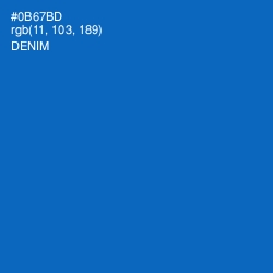#0B67BD - Denim Color Image