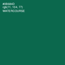 #0B684D - Watercourse Color Image