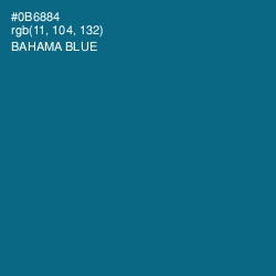 #0B6884 - Bahama Blue Color Image