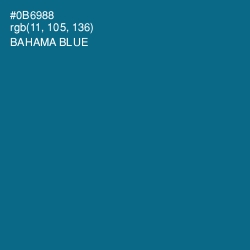 #0B6988 - Bahama Blue Color Image