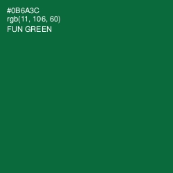 #0B6A3C - Fun Green Color Image
