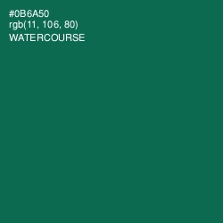 #0B6A50 - Watercourse Color Image
