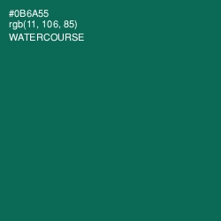 #0B6A55 - Watercourse Color Image