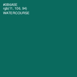 #0B6A5E - Watercourse Color Image