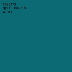 #0B6A73 - Atoll Color Image