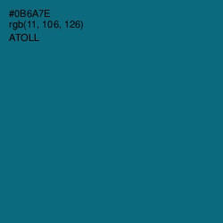 #0B6A7E - Atoll Color Image