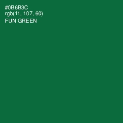 #0B6B3C - Fun Green Color Image