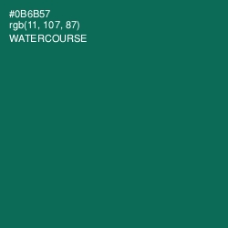 #0B6B57 - Watercourse Color Image