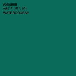 #0B6B5B - Watercourse Color Image