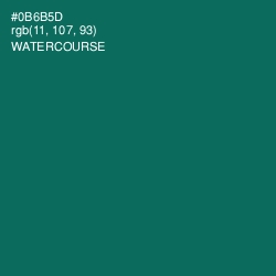 #0B6B5D - Watercourse Color Image