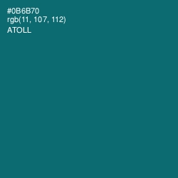 #0B6B70 - Atoll Color Image