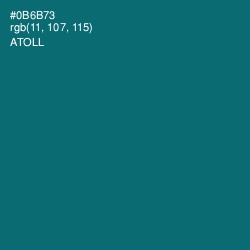 #0B6B73 - Atoll Color Image