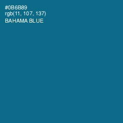 #0B6B89 - Bahama Blue Color Image