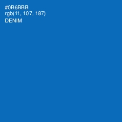 #0B6BBB - Denim Color Image