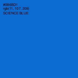 #0B6BD1 - Science Blue Color Image