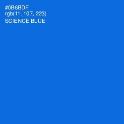 #0B6BDF - Science Blue Color Image