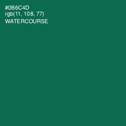 #0B6C4D - Watercourse Color Image