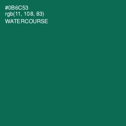 #0B6C53 - Watercourse Color Image