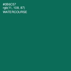 #0B6C57 - Watercourse Color Image
