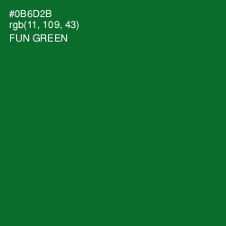 #0B6D2B - Fun Green Color Image