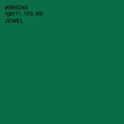 #0B6D45 - Jewel Color Image