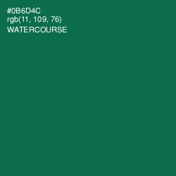 #0B6D4C - Watercourse Color Image