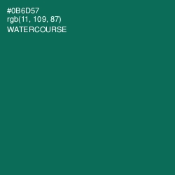 #0B6D57 - Watercourse Color Image