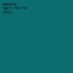 #0B6D70 - Atoll Color Image