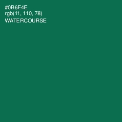 #0B6E4E - Watercourse Color Image