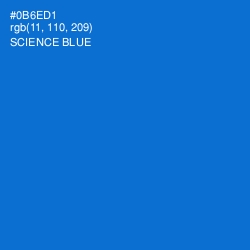 #0B6ED1 - Science Blue Color Image