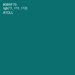 #0B6F70 - Atoll Color Image