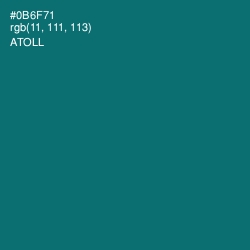 #0B6F71 - Atoll Color Image