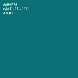 #0B6F75 - Atoll Color Image