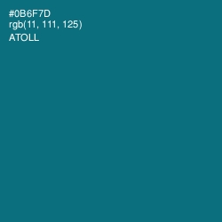 #0B6F7D - Atoll Color Image